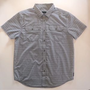 Prana Casual Button Down Short Sleeved Shirt Men M